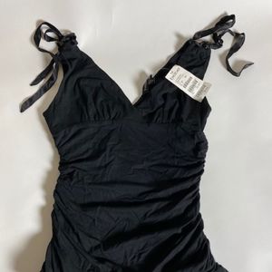 BeBe Ribbon + Ruched Top